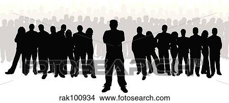large group of people View Large Illustration Stock Illustration - large group of people. Fotosearch