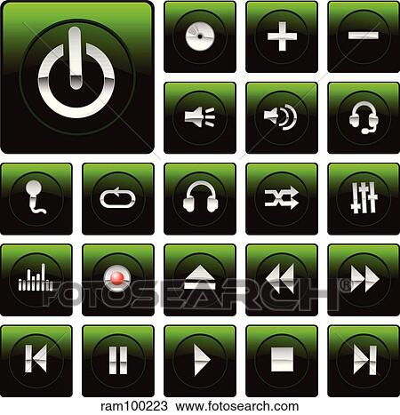 mac style icon green View Large Illustration Drawing - mac style icon green. Fotosearch