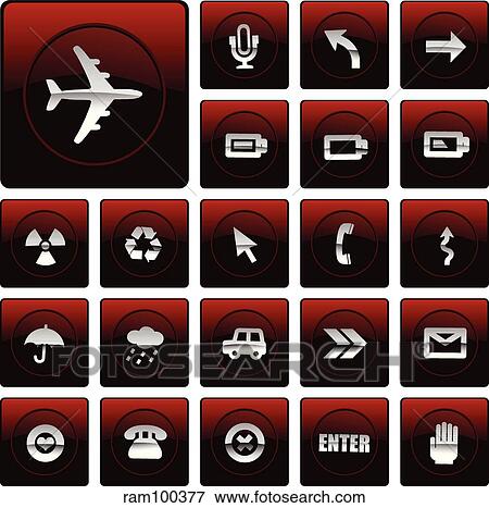 mac style icon red View Large Illustration Stock Illustration - mac style icon red. Fotosearch