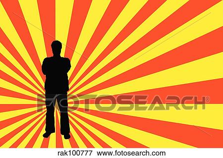 Stock Illustration - male silhouette. Fotosearch