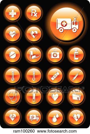 Clipart - medical rednshield. Fotosearch