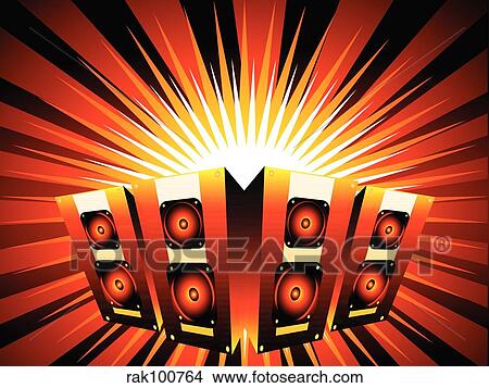 music explosion View Large Illustration Stock Illustration - music explosion. Fotosearch