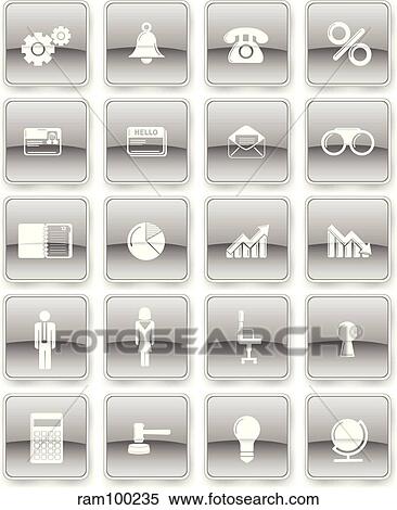 Stock Illustration - office bw. Fotosearch
