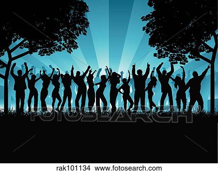 Stock Illustration - outdoor party. Fotosearch
