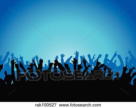 party crowd View Large Illustration Stock Illustration - party crowd. Fotosearch