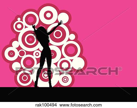 party female View Large Illustration Stock Illustration - party female. Fotosearch