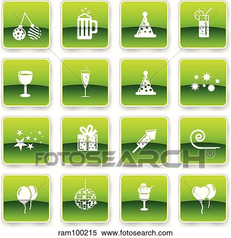 party green n View Large Illustration Stock Illustration - party green n. Fotosearch