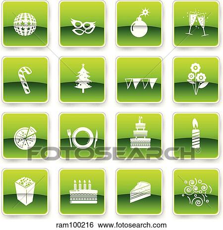 party green n View Large Illustration Stock Illustration - party green n. Fotosearch