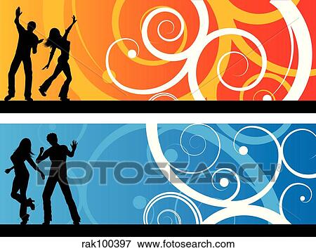 Stock Illustration - party people. Fotosearch