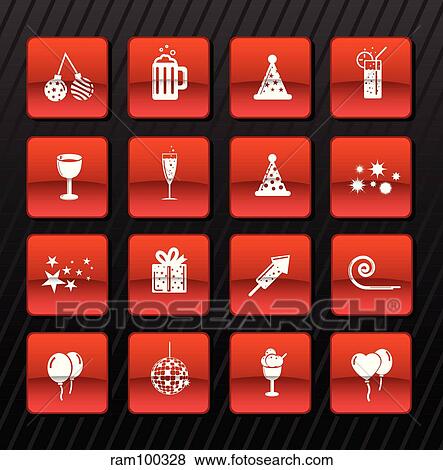 party red n View Large Illustration Stock Illustration - party red n. Fotosearch