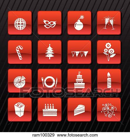 party red n View Large Illustration Stock Illustration - party red n. Fotosearch