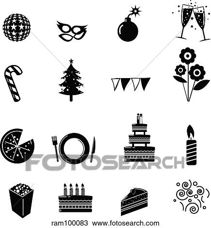 party solid View Large Illustration Drawing - party solid. Fotosearch