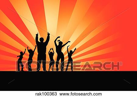 party time View Large Illustration Drawing - party time. Fotosearch