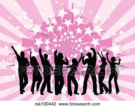 Drawing - Party time. Fotosearch