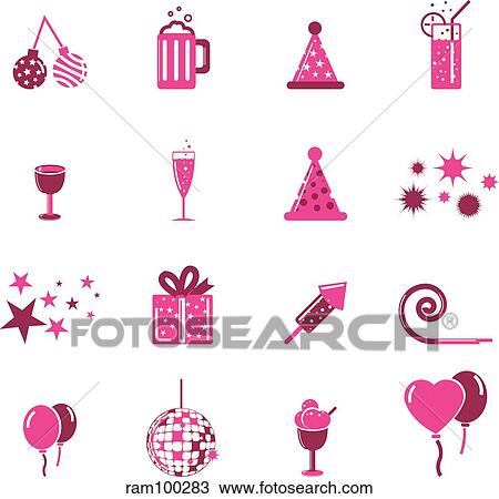 partypink View Large Illustration Drawing - partypink. Fotosearch