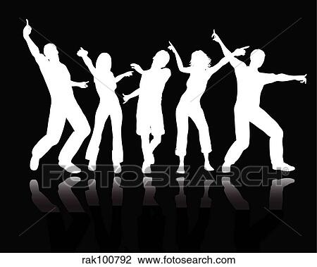 Drawing - people dancing. Fotosearch