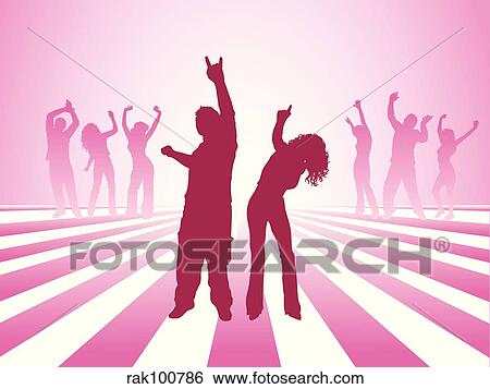 People dancing View Large Illustration Stock Illustration - People dancing. Fotosearch