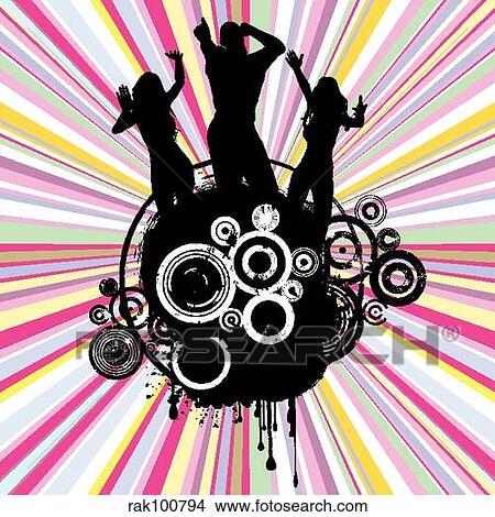 People dancing View Large Illustration Stock Illustration - People dancing. Fotosearch