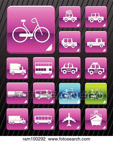 Drawing - pink car. Fotosearch