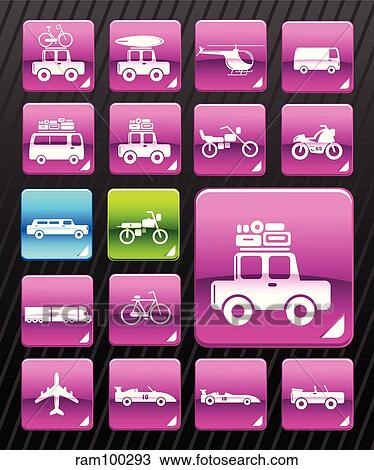 pink car View Large Illustration Drawing - pink car. Fotosearch