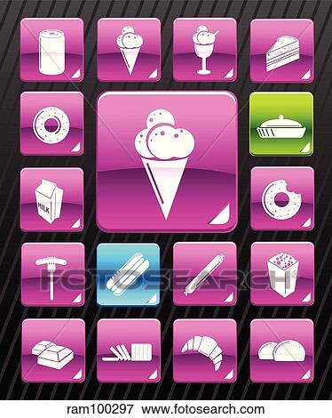 pink food View Large Illustration Stock Illustration - pink food. Fotosearch