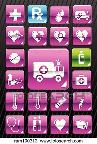 Drawing - pink medical. Fotosearch