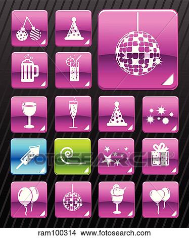 pink party View Large Illustration Stock Illustration - pink party. Fotosearch