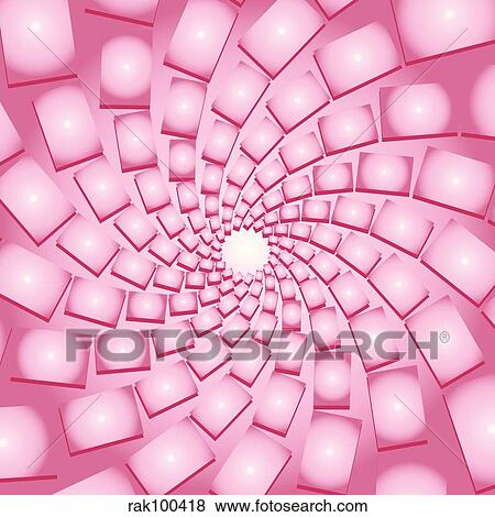 pink vortex View Large Illustration Stock Illustration - pink vortex. Fotosearch