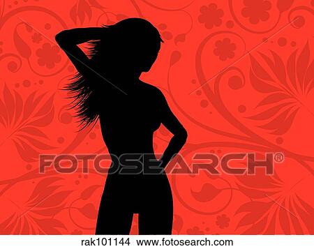 posing female View Large Illustration Stock Illustration - posing female. Fotosearch