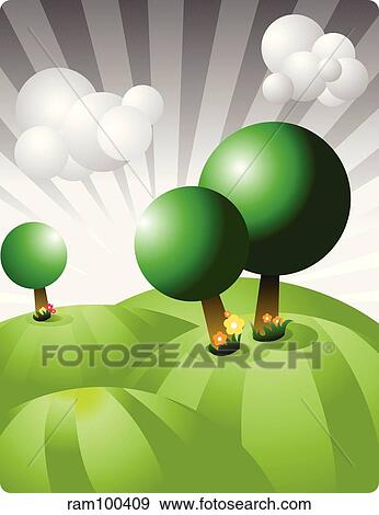 Stock Illustration - rainy. Fotosearch