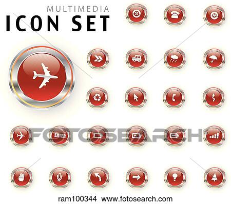 red icon View Large Illustration Stock Illustration - red icon. Fotosearch