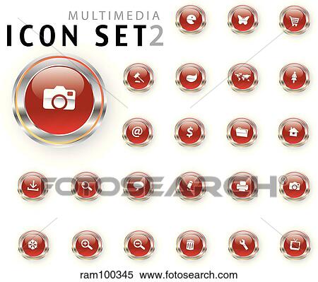 red icon View Large Illustration Stock Illustration - red icon. Fotosearch