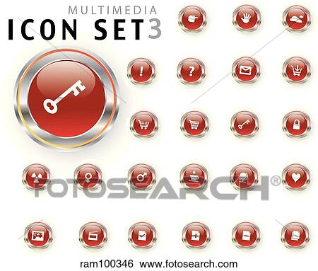 red icon View Large Illustration Stock Illustration - red icon. Fotosearch