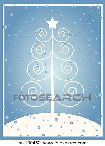 Drawing - retro christmas. Fotosearch