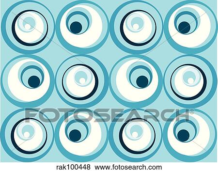 Stock Illustration - Retro circles. Fotosearch