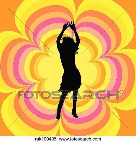 retro female dancer View Large Illustration Stock Illustration - retro female dancer. Fotosearch