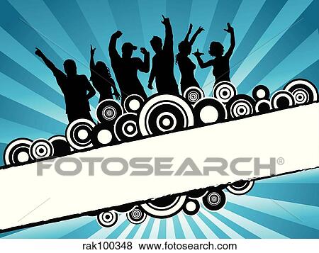 retro party View Large Illustration Stock Illustration - retro party. Fotosearch