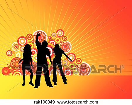 Retro party View Large Illustration Stock Illustration - Retro party. Fotosearch