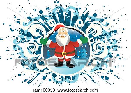 Drawing - santa dezblue. Fotosearch