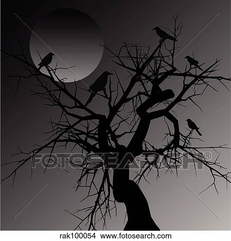 Scary tree View Large Illustration Stock Illustration - Scary tree. Fotosearch