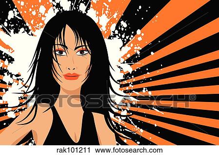 sexy female View Large Illustration Clip Art - sexy female. Fotosearch