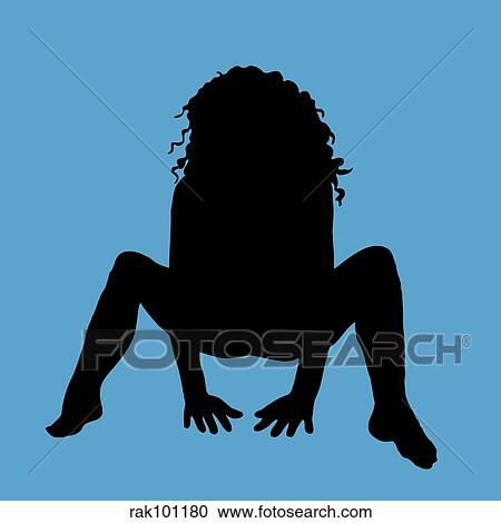 Clipart - sexy female. Fotosearch