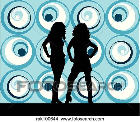 Sexy females View Large Illustration Stock Illustration - Sexy females. Fotosearch