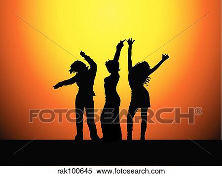 Sexy females View Large Illustration Stock Illustration - Sexy females. Fotosearch
