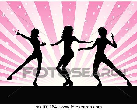 Stock Illustration - Sexy females. Fotosearch