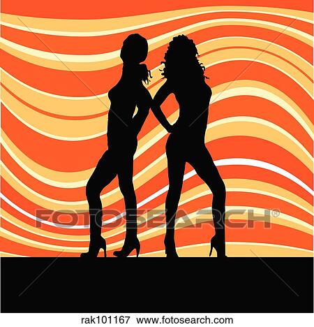 Stock Illustration - sexy females. Fotosearch