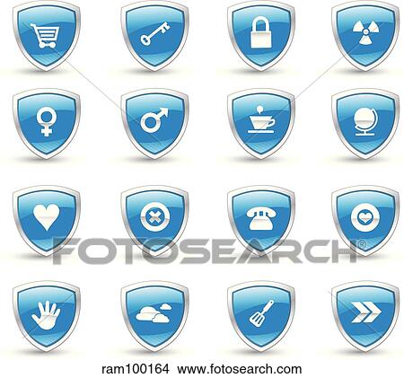 shield blue View Large Illustration Stock Illustration - shield blue. Fotosearch