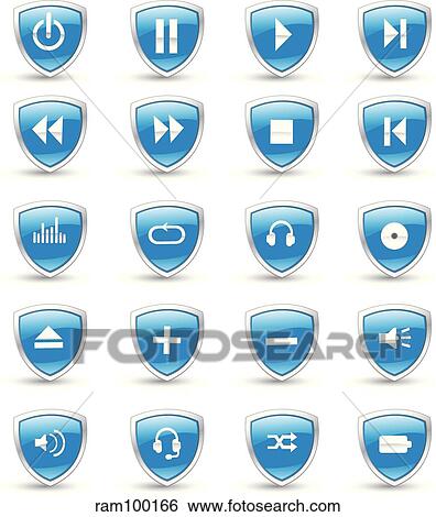 shield blue View Large Illustration Stock Illustration - shield blue. Fotosearch