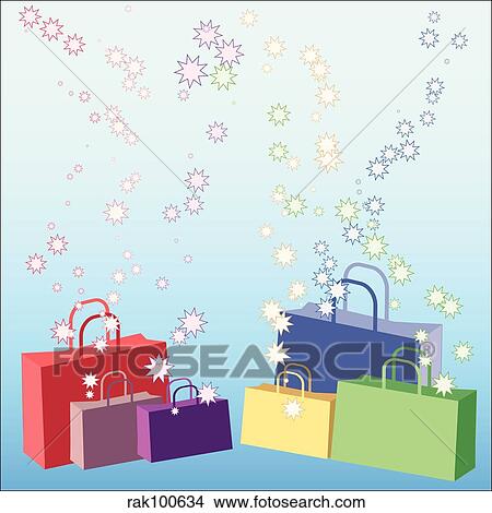 Shopping galore View Large Illustration Stock Illustration - Shopping galore. Fotosearch
