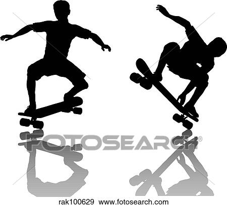 skateboarders View Large Illustration Stock Illustration - skateboarders. Fotosearch